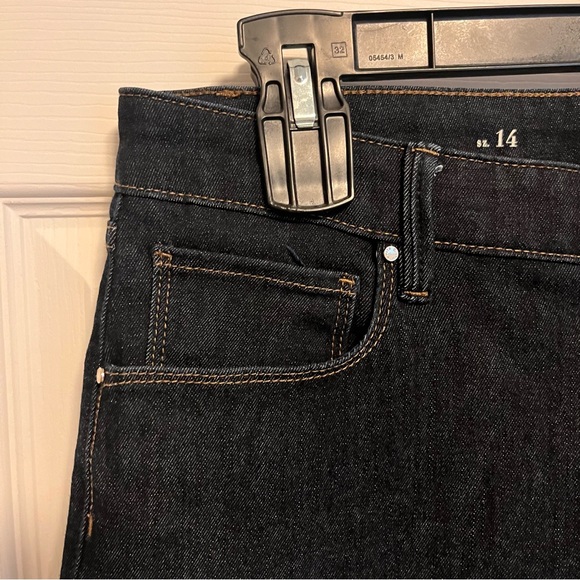 White House Black Market The Sculpt Skinny Flare Dark Wash High Rise Jeans - Picture 12 of 14